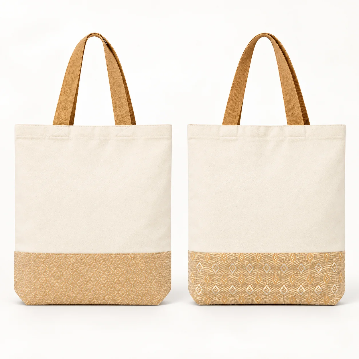 Diamond Jacquard & Diamond Motif Tote Bag Sample Kit | 330 GSM